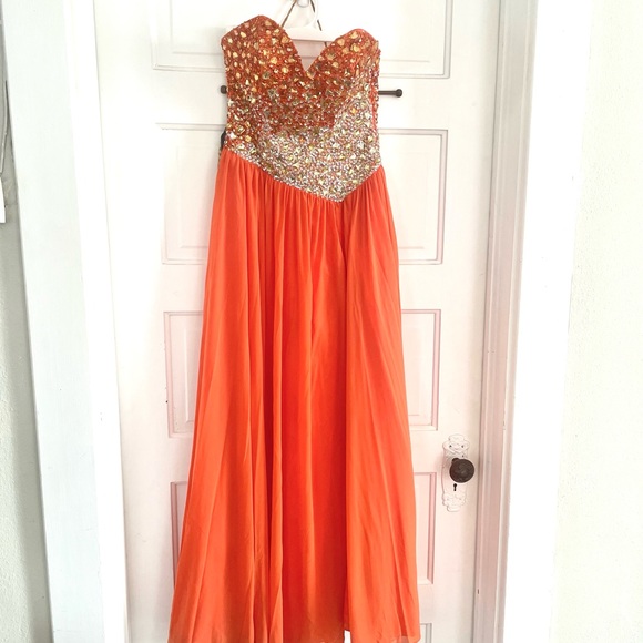 Coral Terani Beaded Gown - Picture 7 of 7